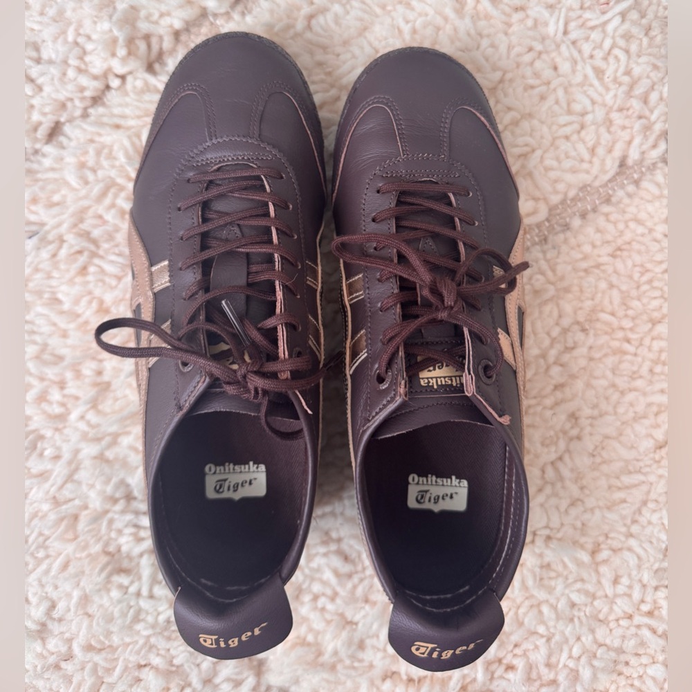 SOLD- Onitsuka Tiger by Asics Mexico 66 SD Dark Brown Sneakers